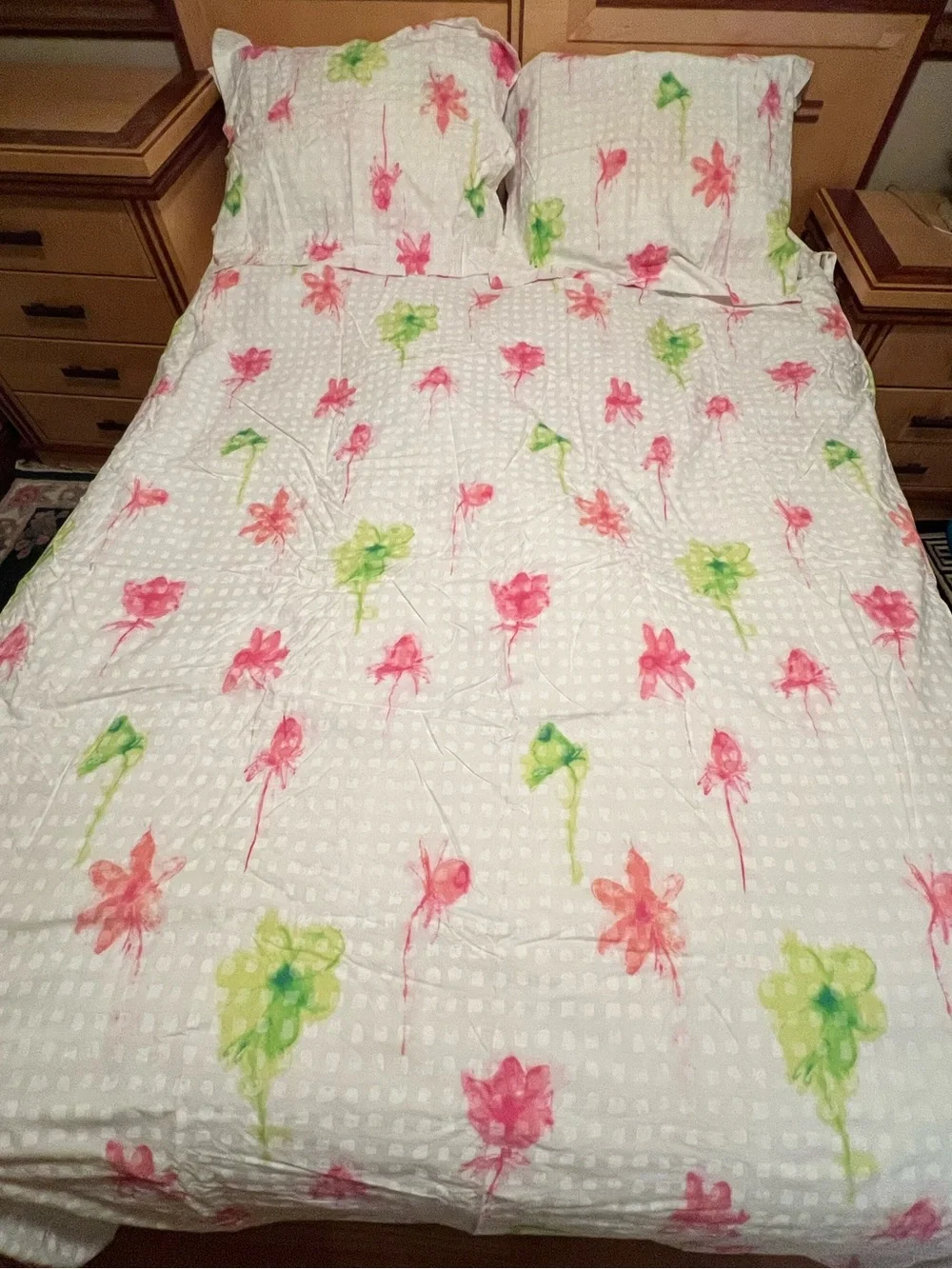 Designers Guild Queen Floral Blossom Duvet cover, 2 pillowcases